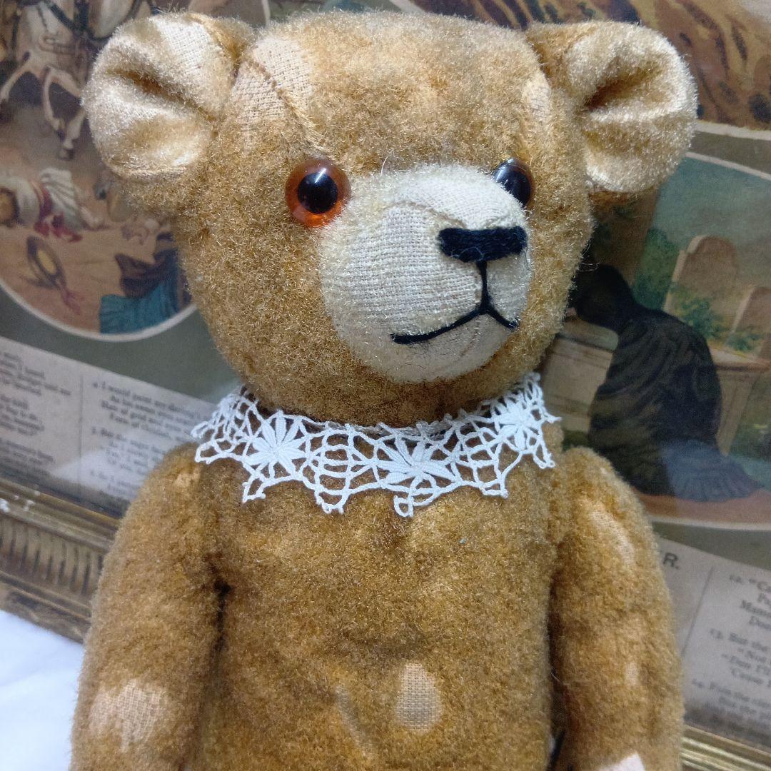 ♥フランスからやって来た優しいお顔のアンティーク　テディベア♥