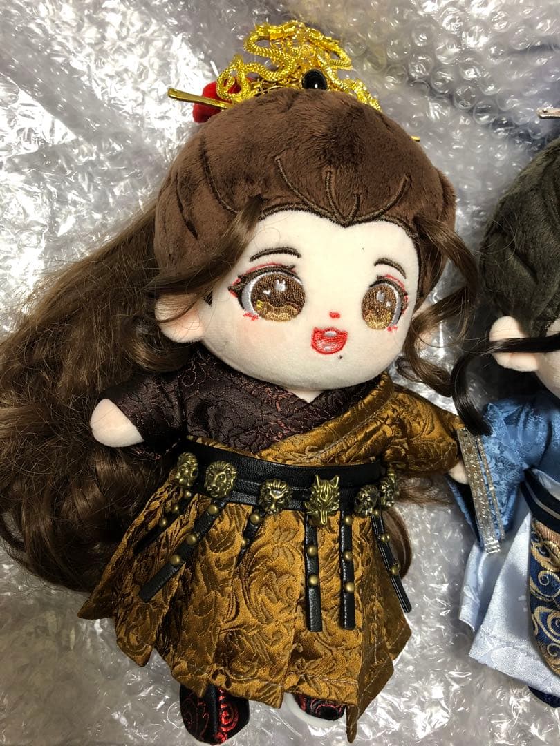 絶版レア　王一博　肖戦　肖战　ぬいぐるみ　20cm  本体ペア＋ウィッグ+古装