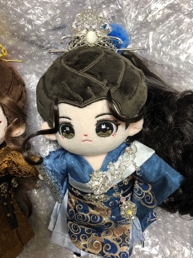 絶版レア　王一博　肖戦　肖战　ぬいぐるみ　20cm  本体ペア＋ウィッグ+古装