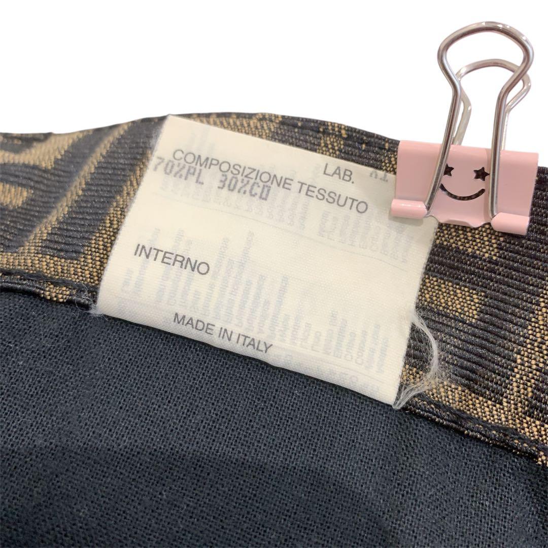 【美品】FENDI フェンディ ズッカ柄 スカート 大きいサイズ ひざ丈スカート