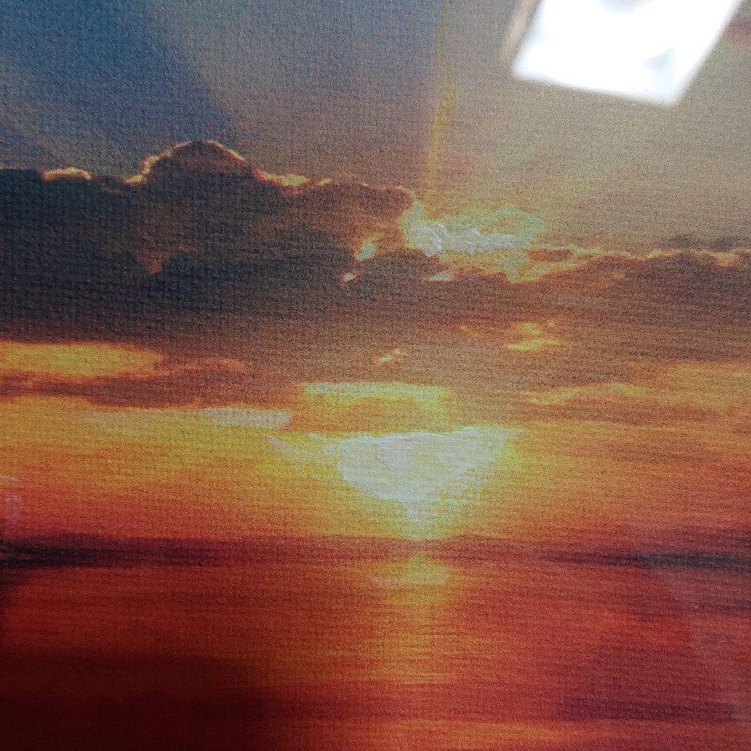 版画 FAIR WARNING リトゲン 希少 手彩 人気作 夕凪