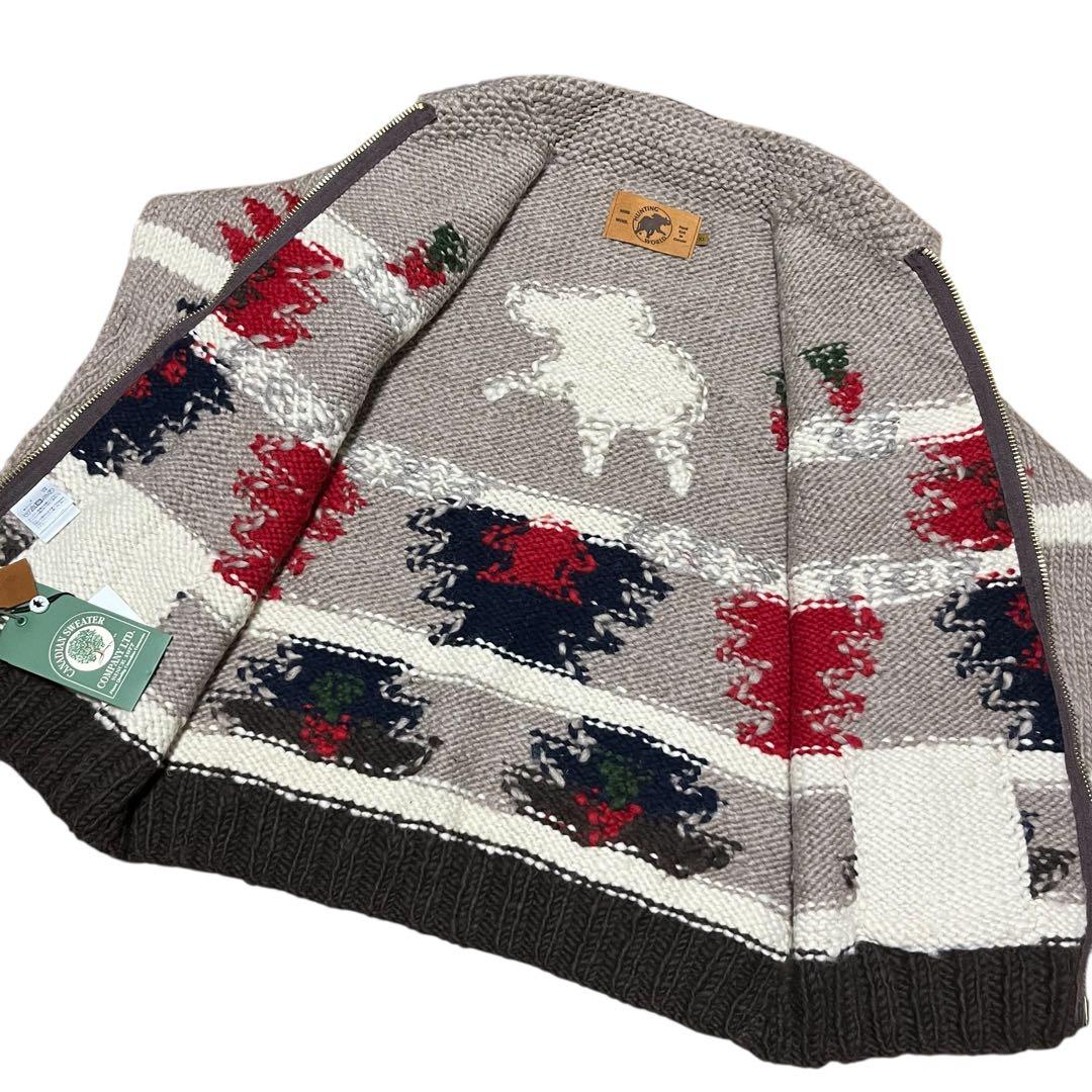 jiro未使用ハンティングワールド×カナディアンセーターカウチンニットXL
