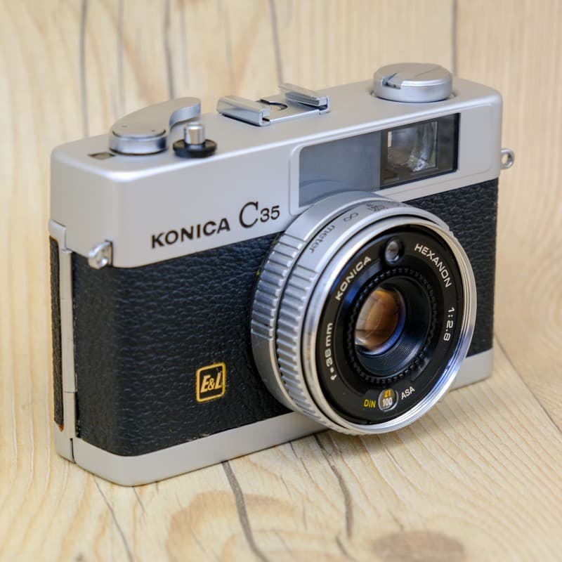 【整備品】KONICA C35 E&L コニカ 美品　フィルター付