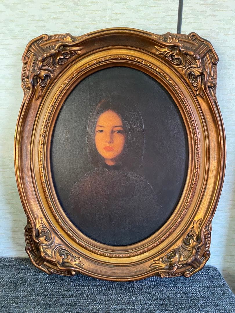 ルーマニア美術館展　ニコラエ　グリゴレスク　マリア・ナクの肖像　複製画