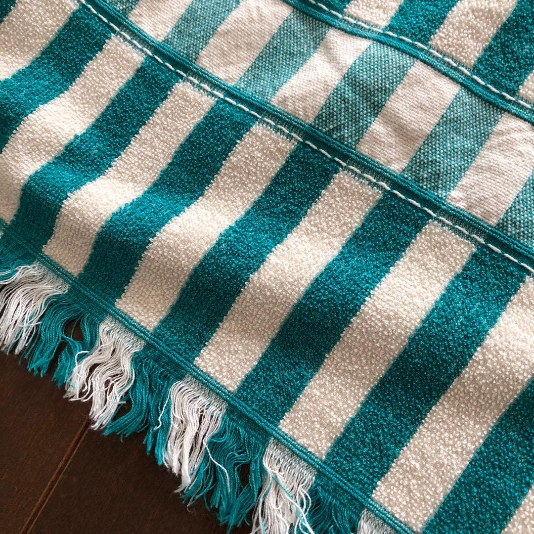 良カラー♪ストライプ☆ HERMES カバー　ビーチタオル　エルメス　ベルギー製