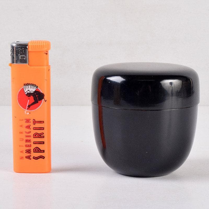 jingo茶道具　黒漆　棗　仕覆付　花押入り時代箱　V　8401