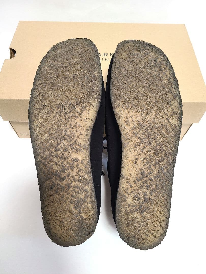美品Clark Wallabee メンズ 6.5 ブラック ユナイテッドアローズ