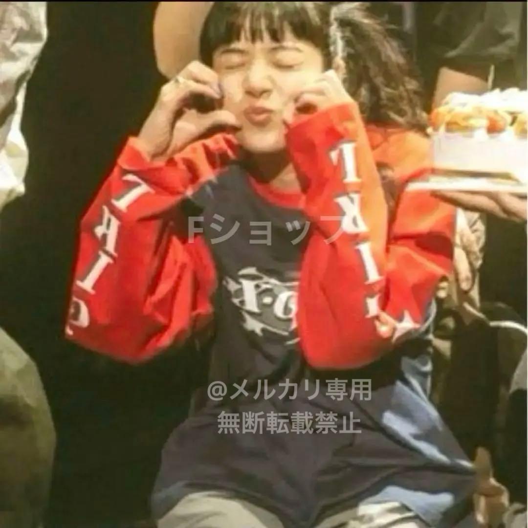 《大人気完売品》あいみょん着用❗️X-girl ロンTネイビー長袖リンガーTシャツ