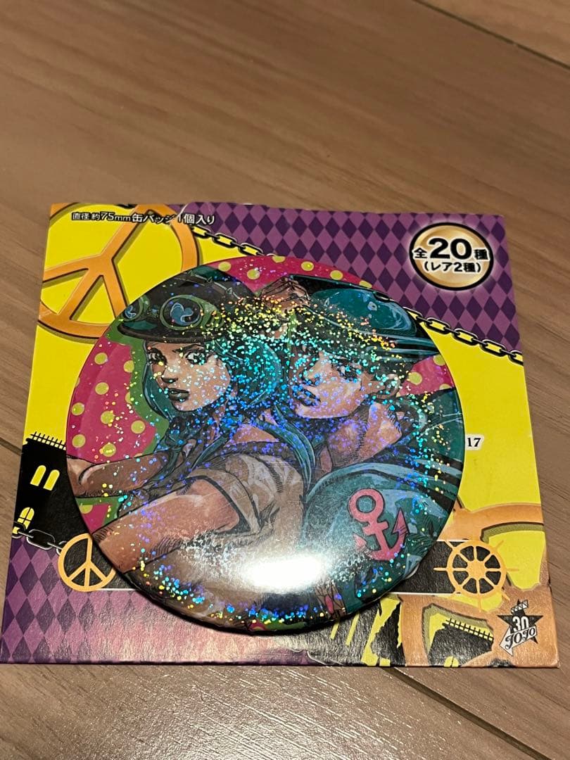 新品 ジョジョ展 コレクション 缶バッジ 東方定助 広瀬康穂 ホログラム レア