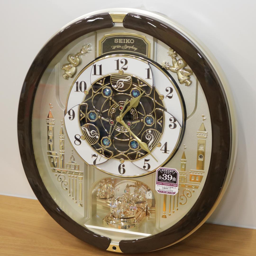新品・未使用 SEIKO/セイコー からくり時計 RE579B 電波時計