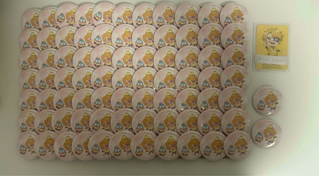 カラフルピーチ からぴち サンリオ デフォ 缶バッジ たっつん