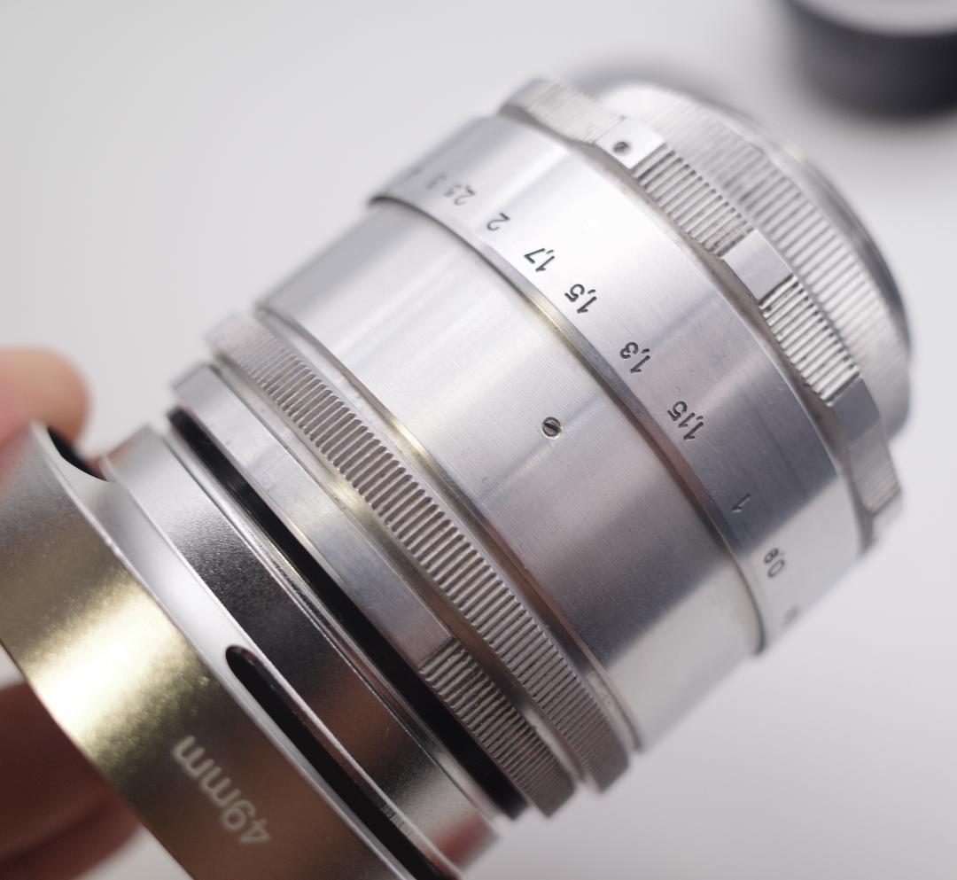 33【希少】13枚絞り　分解整備済み　Helios　ヘリオス44　アダプター付