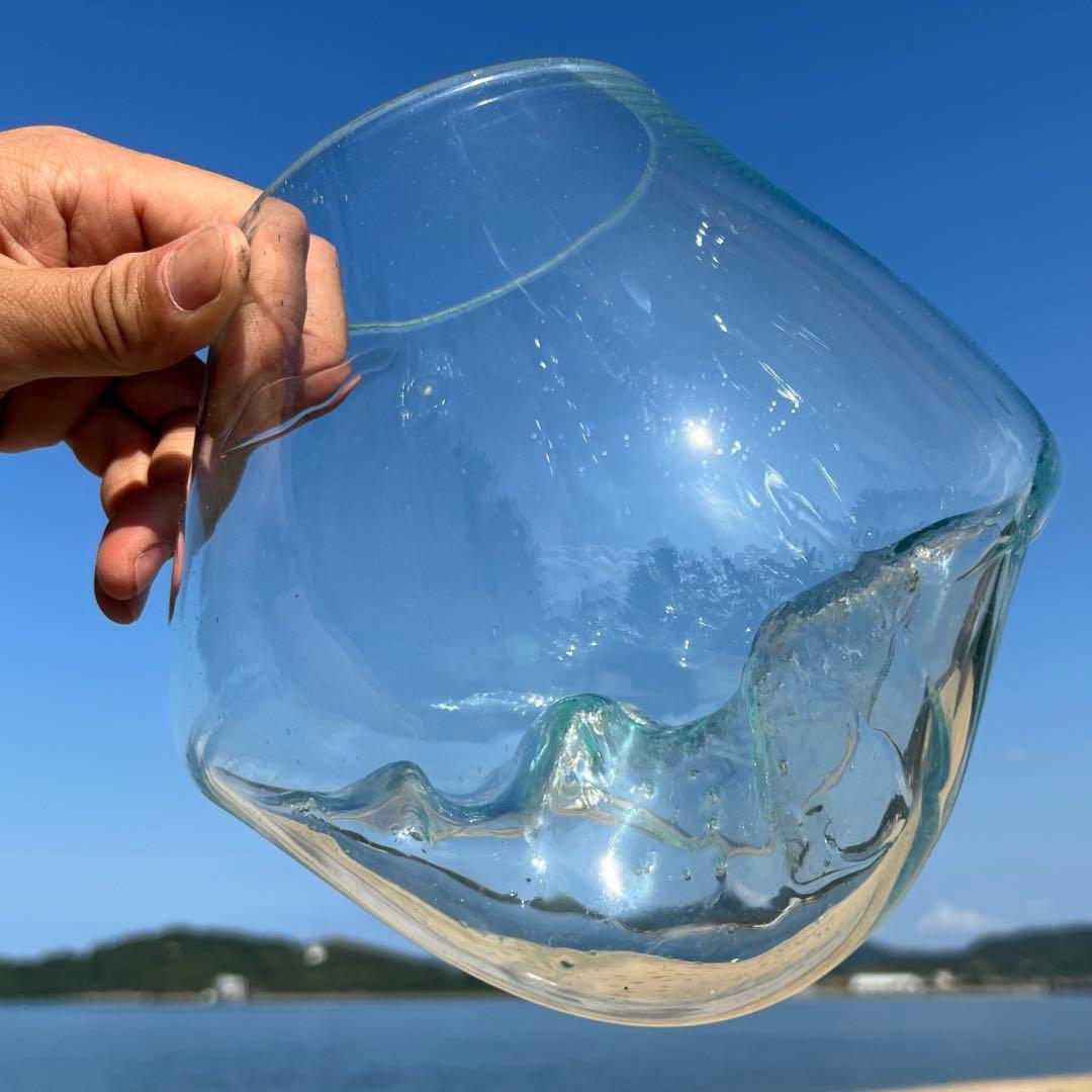 流木ガラスオブジェ大F 花瓶 金魚鉢 ガーデニング フラワーポット 水槽 アート