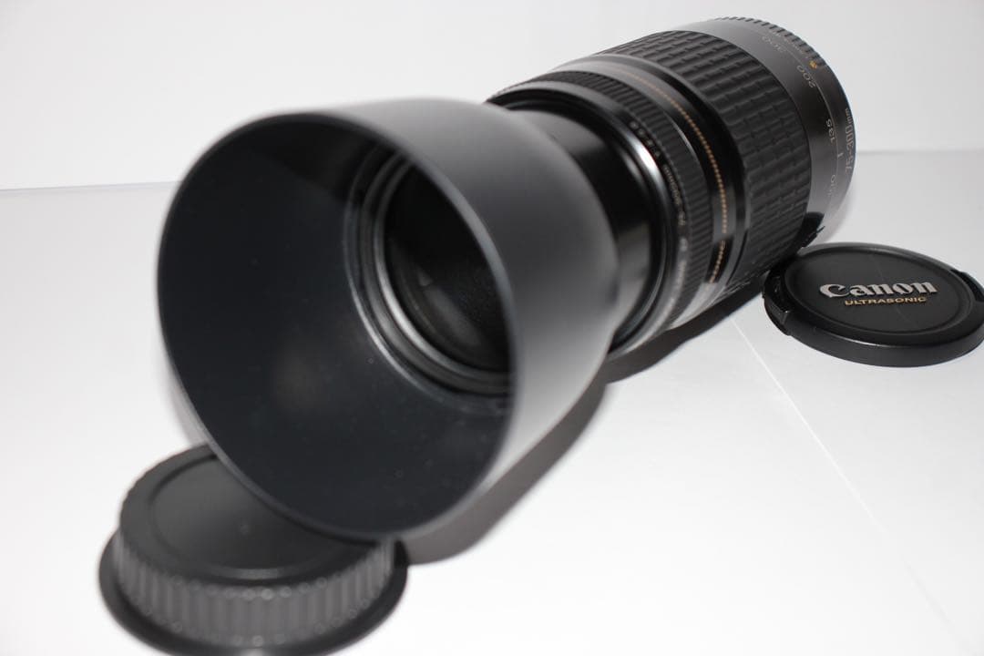 望遠レンズ/フード付き/CANON EF 75-300㎜ F4-5.6