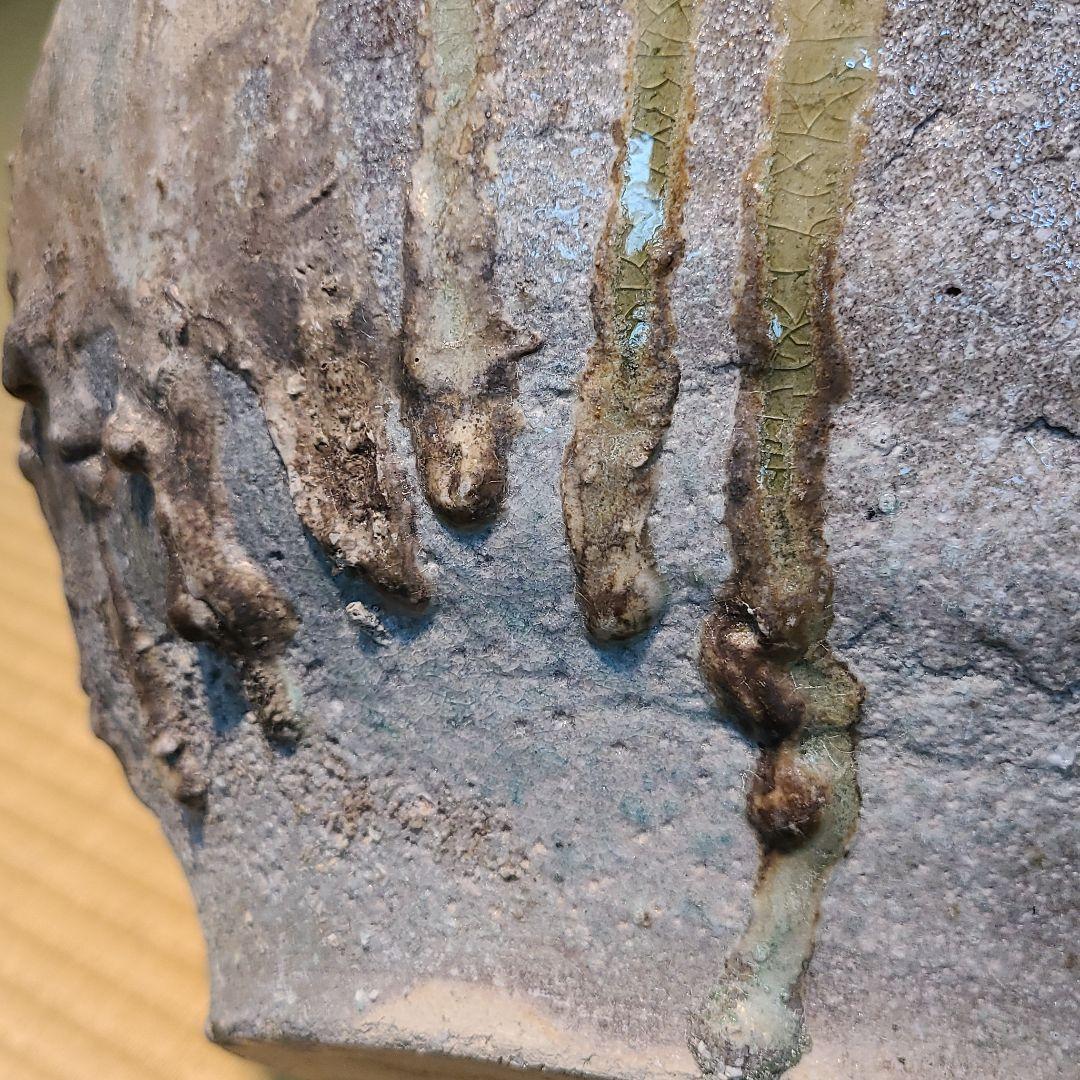 信楽焼 澤 克典作 信楽壷 高さ1尺1.5寸（約35cm） 共箱 本物保証