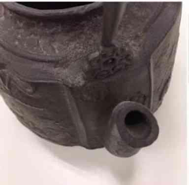 蝋型鉄瓶 鵜飼紋 亀寿堂写 89,250円の品