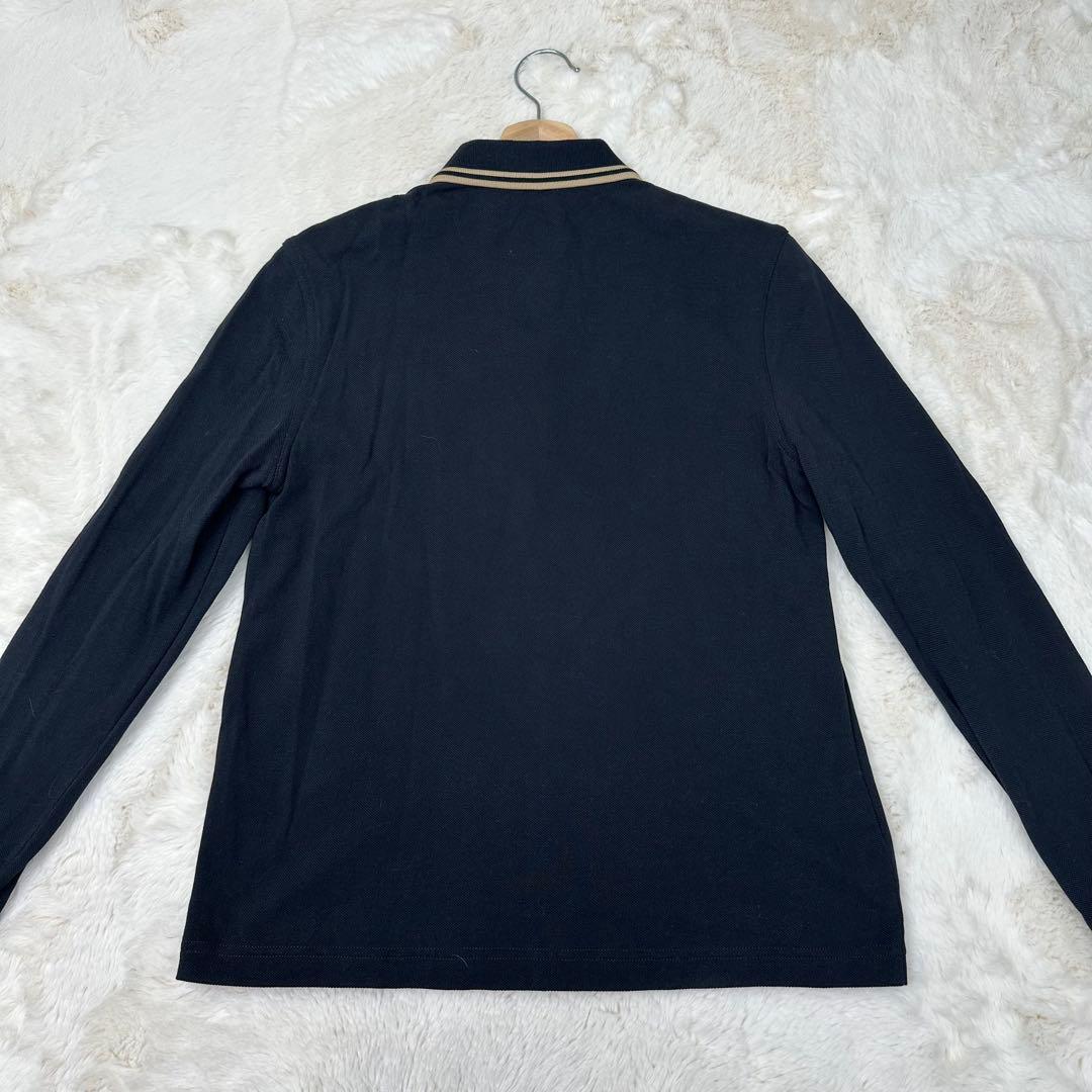 ✨美品✨フレッドペリー 金刺繍 ポロシャツ G3636 黒 長袖 UK12 L