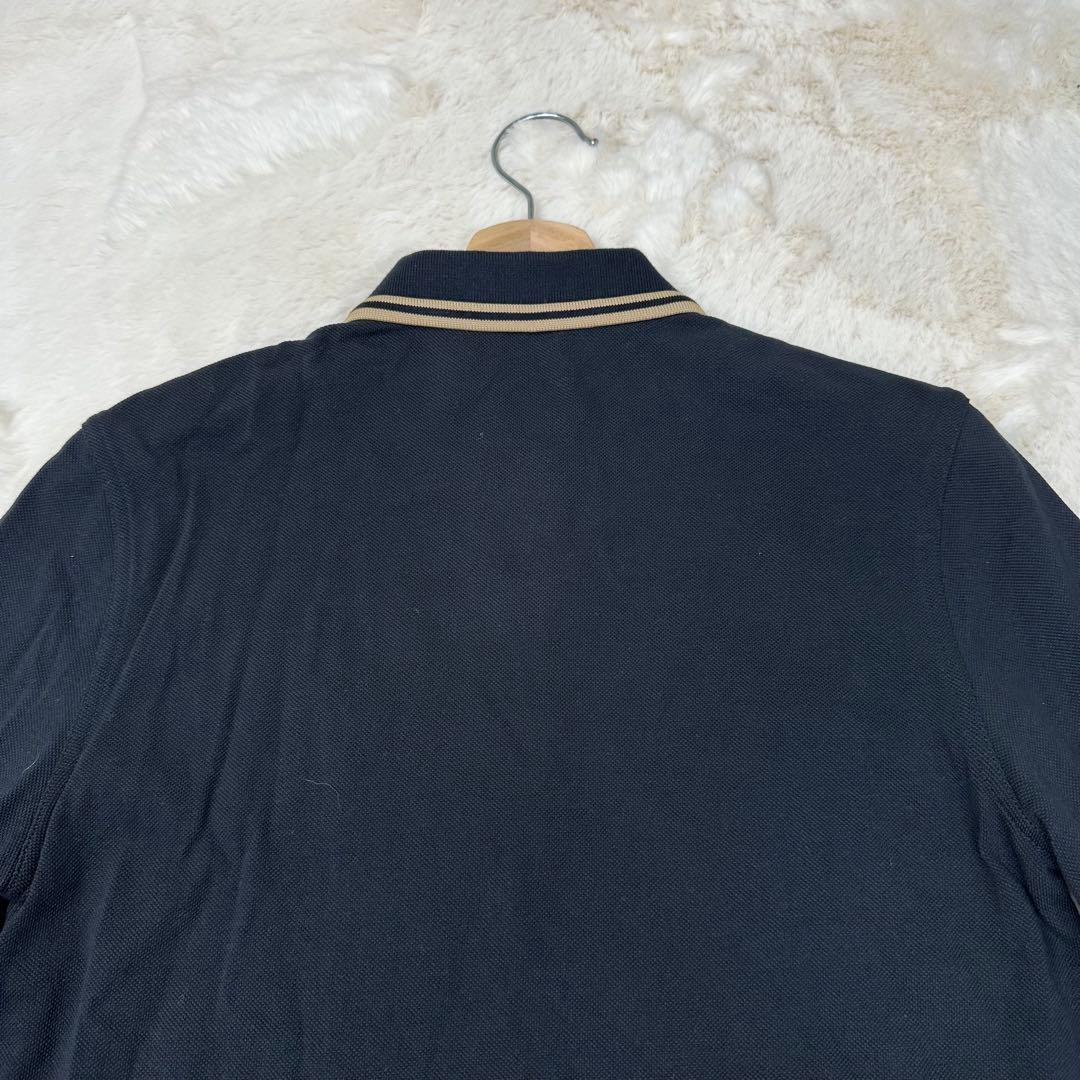 ✨美品✨フレッドペリー 金刺繍 ポロシャツ G3636 黒 長袖 UK12 L