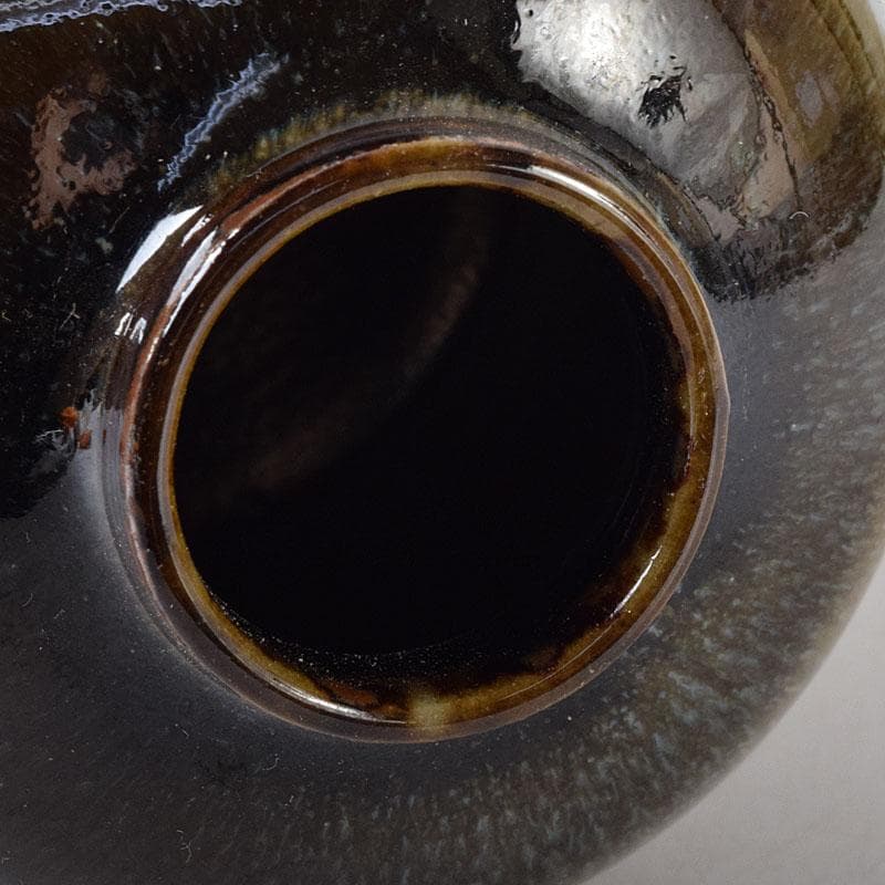 Lily　茶道具　丹山窯　小峠葛芳作　灰釉　振出　共布　共箱　V　7713