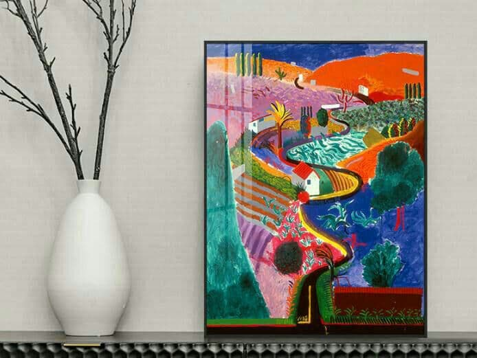 個人が手作りで絵を模造する レトロな油絵 創意絵画. 個人絵画.