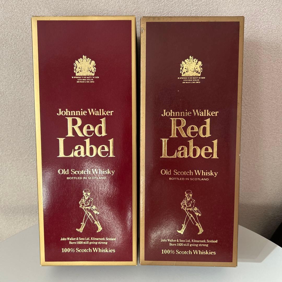 古酒　[特級表示】ジョニーウォーカー レッドラベル 43% 750ml 2本
