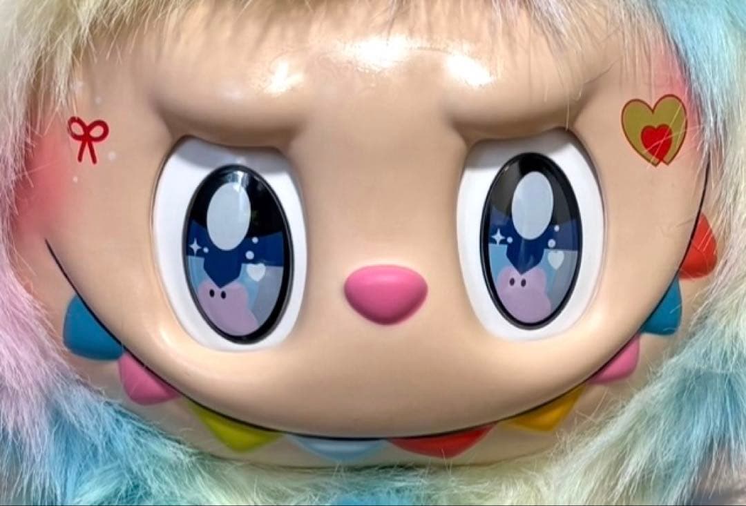 ZIMOMO ジモモ　38CM ぬいぐるみ ♡LABUBU レインボー