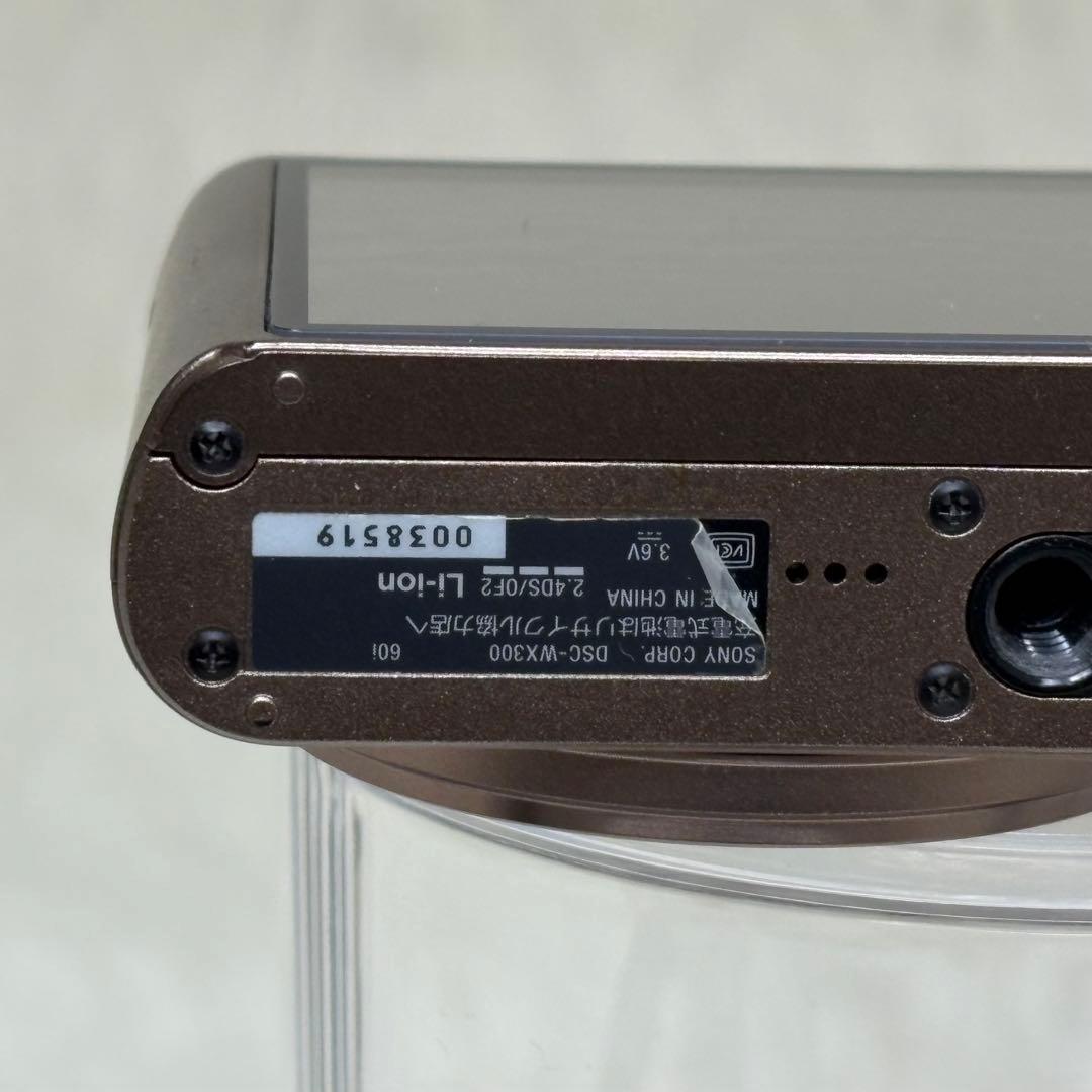 SONY カメラ　DSC-WX300 充電器　ブラウン　コンデジ　動作品