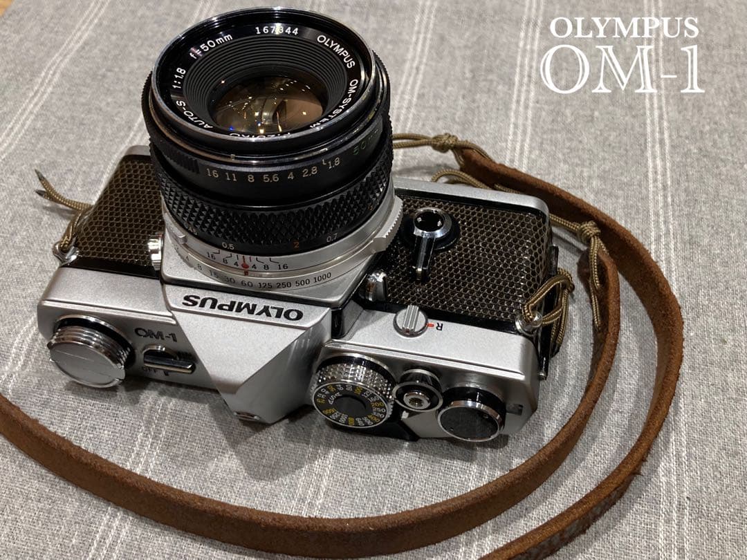 ★完動品＊美品＊初期保証★OM-1 &レンズf1.4★リザード・オリーブブラック