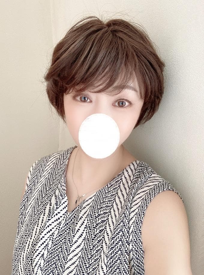 もんちゃん　マダムヒロコ　ハンドメイド　人毛MIX　ビューティフルショート