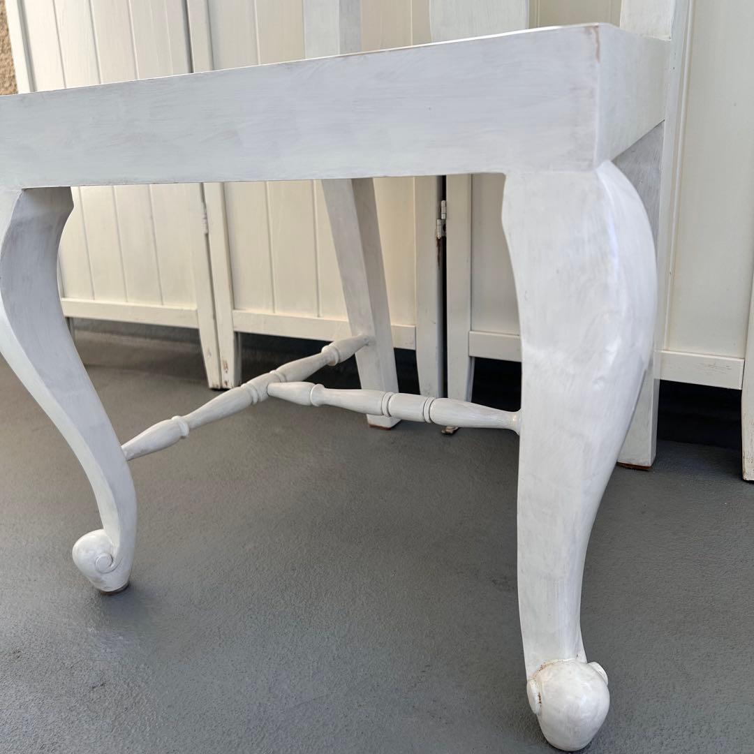 ロココ調　猫脚　ホワイト　チェア