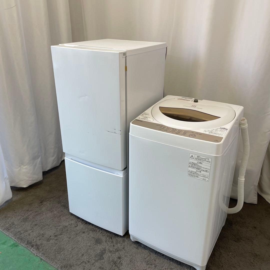 308⭕️設置無料　冷蔵庫　洗濯機　5キロ　東芝　安い　綺麗　一人暮らし　セット