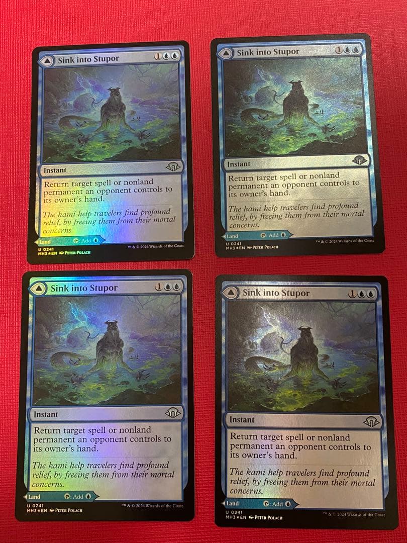 MTG　朦朧への没入 foil 英語版　4枚セット