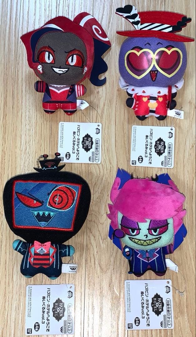 ハズビンホテルへようこそ　ちびぐるみ　ぬいぐるみvol.3　コンプリート　４点