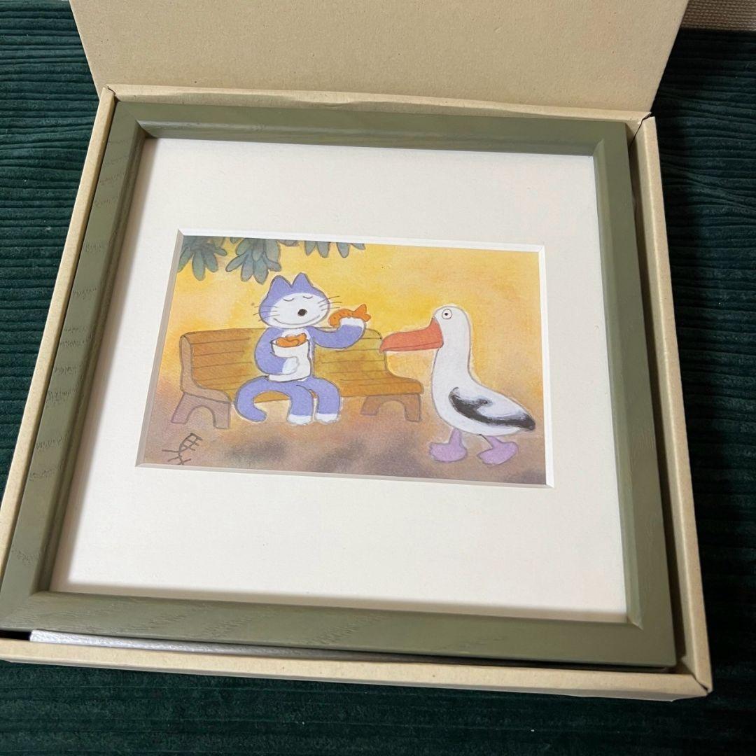 馬場のぼる 11ぴきのねこ ポストカード 額縁　特注　草木