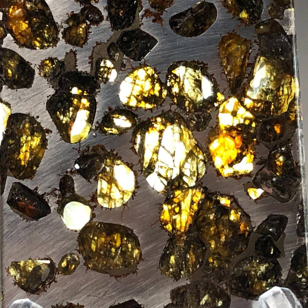 山*リ様 パラサイト隕石 隕石　石鉄隕石　セリコ隕石 美品　重さ約11ｇ　共箱