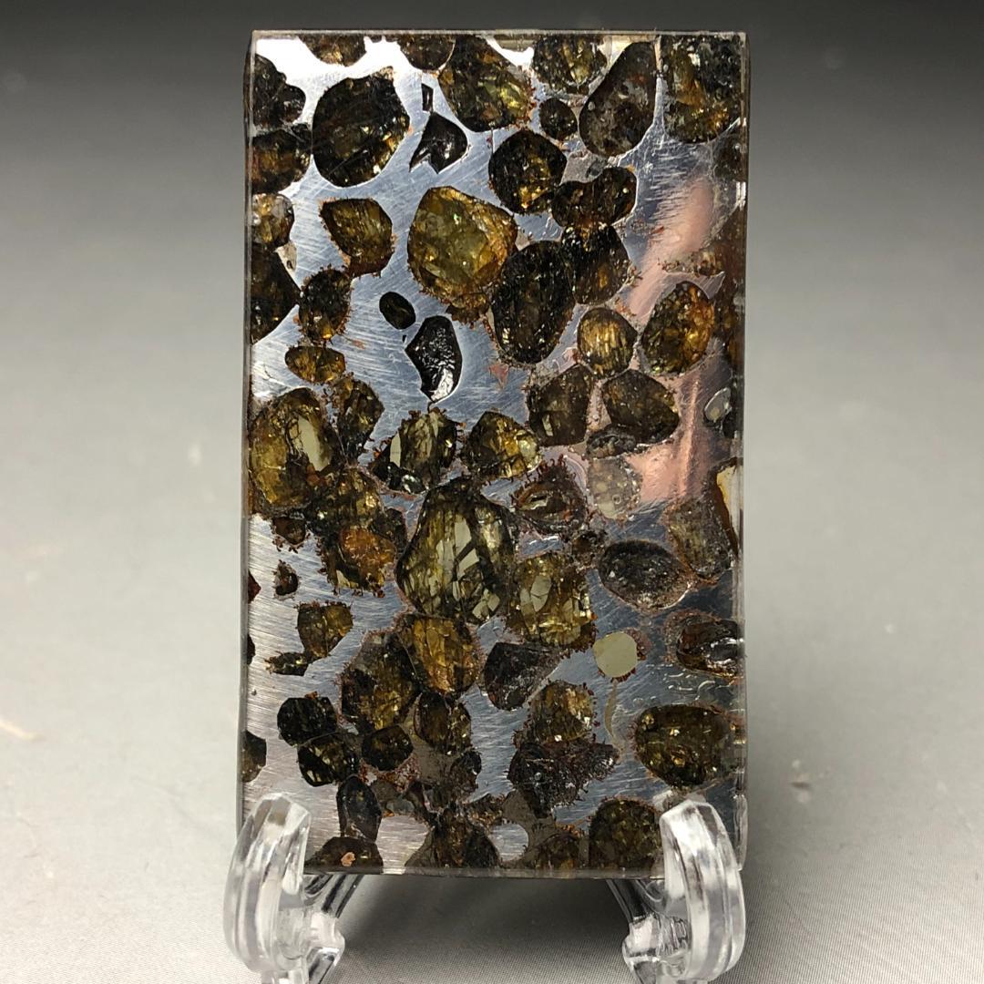 山*リ様 パラサイト隕石 隕石　石鉄隕石　セリコ隕石 美品　重さ約11ｇ　共箱