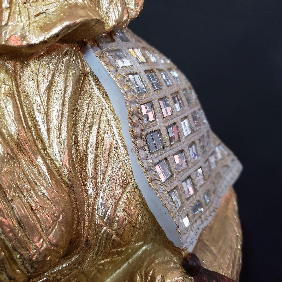 ゾウ 象 elephant ゴールド オブジェ アンティーク風 置物 雑貨