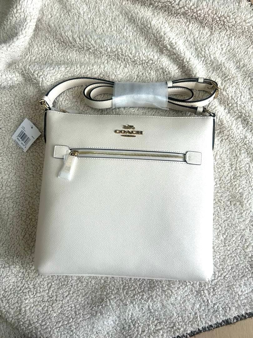 COACH ホワイト ショルダーバッグ C1556