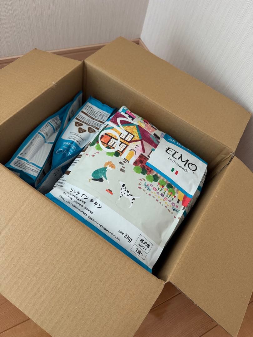 ELMO リッチインチキン 成犬用 3kg 2個　800g 2個　合計7.6kg