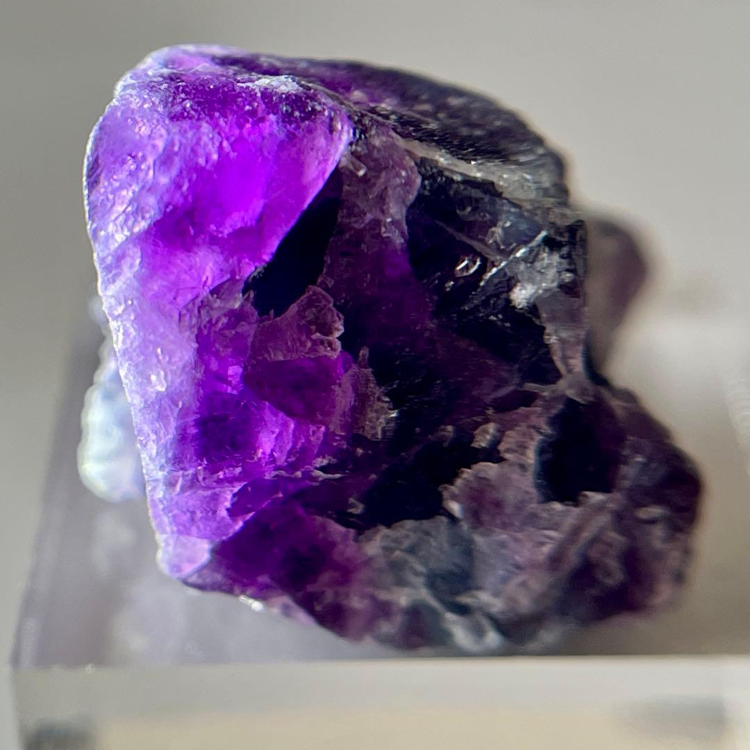 バイカラー フローライト 115.7ct 原石 パープル ブルー 鉱物 天然石