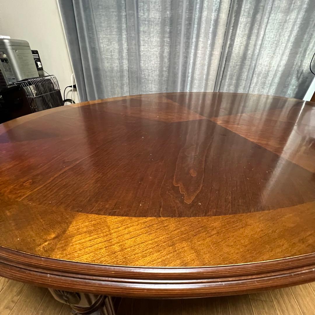 テーブル　輸入家具　高さ40cm 楕円形