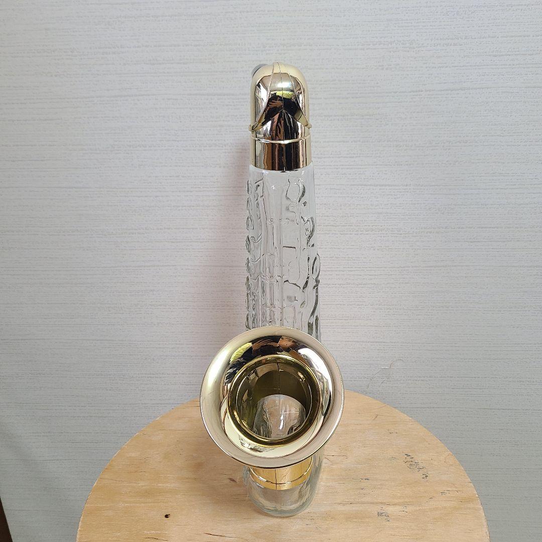 サクソフォン型ウイスキーボトル 600ml 43%　空瓶