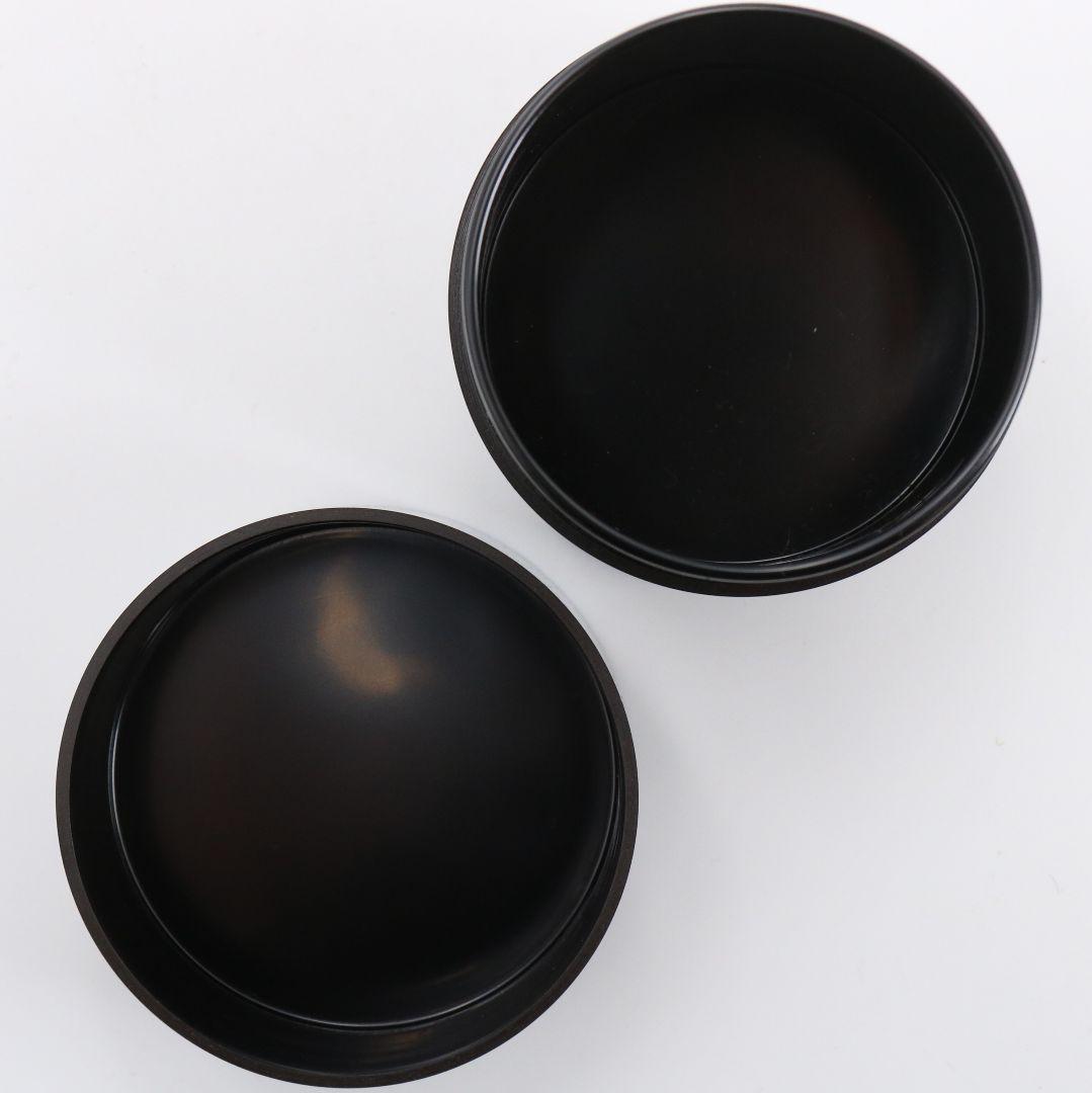 中川秀甫作 黒 中次 薄茶器 真塗 茶道具 共箱　V929　N7