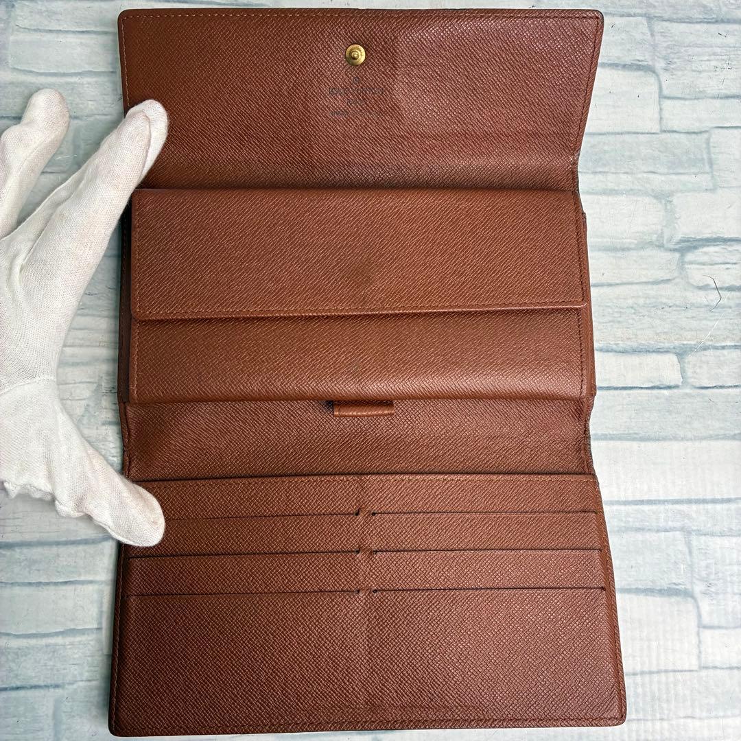 50 LOUIS VUITTON 三つ折り財布　長財布　極美品　モノグラム　t