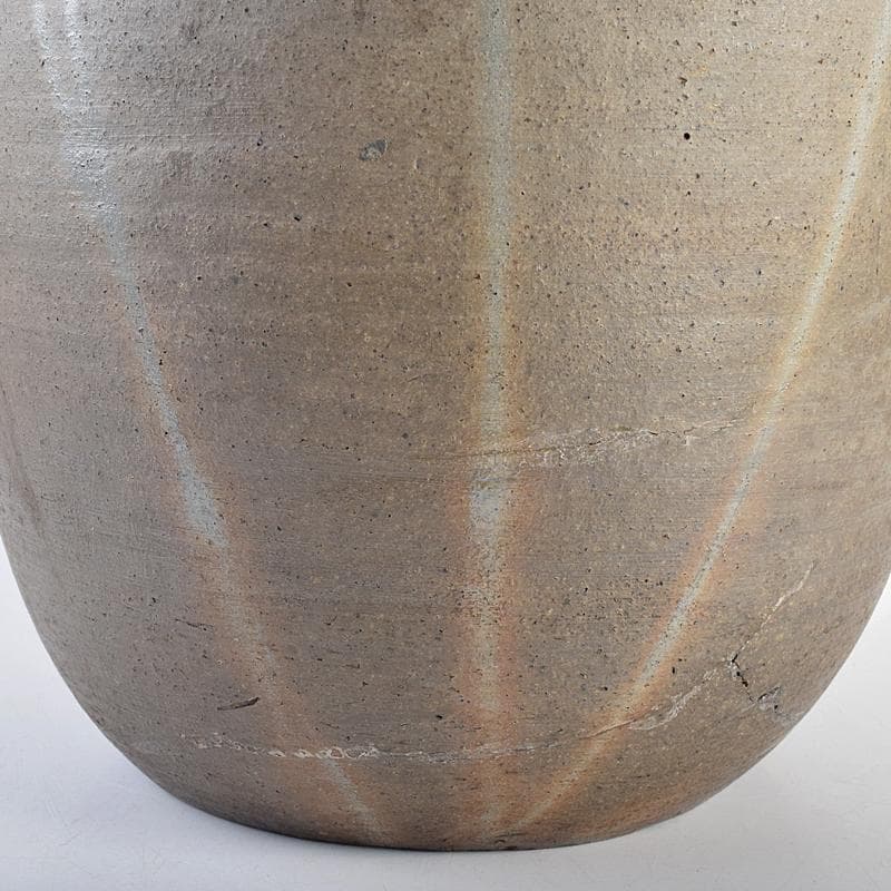 伊部焼　古伊部　大水指　壺　高さ約29㎝　時代箱　MR8815B