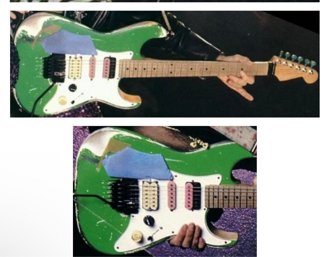 Charvel steve vai Green Meanie風MOD