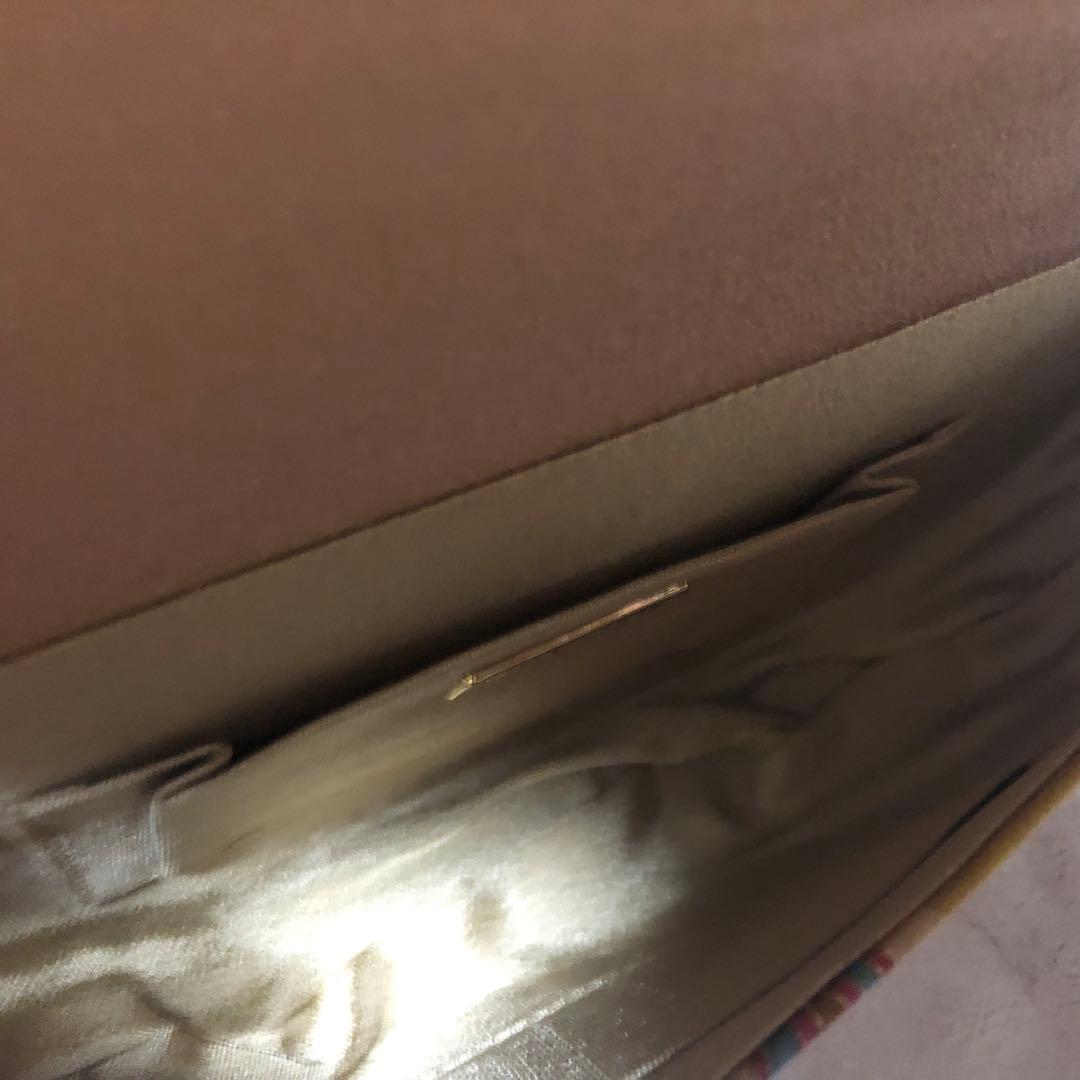 希少　岡重謹製 OKAJIMA 京友禅 金彩 唐花 葡萄唐草 正絹　シルク