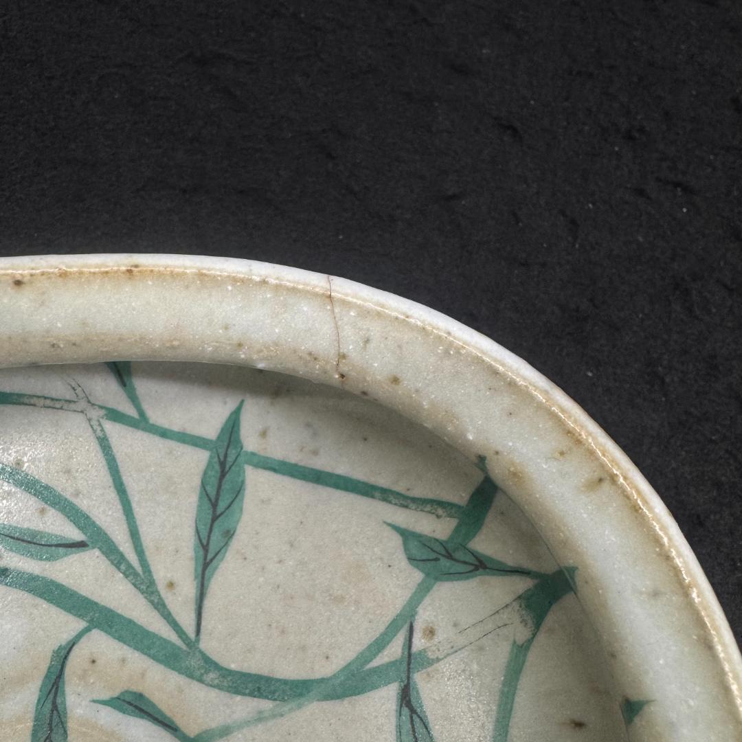 希少！源右衛門　注ぎ口付き　古伊万里風　抹茶茶碗 時代物