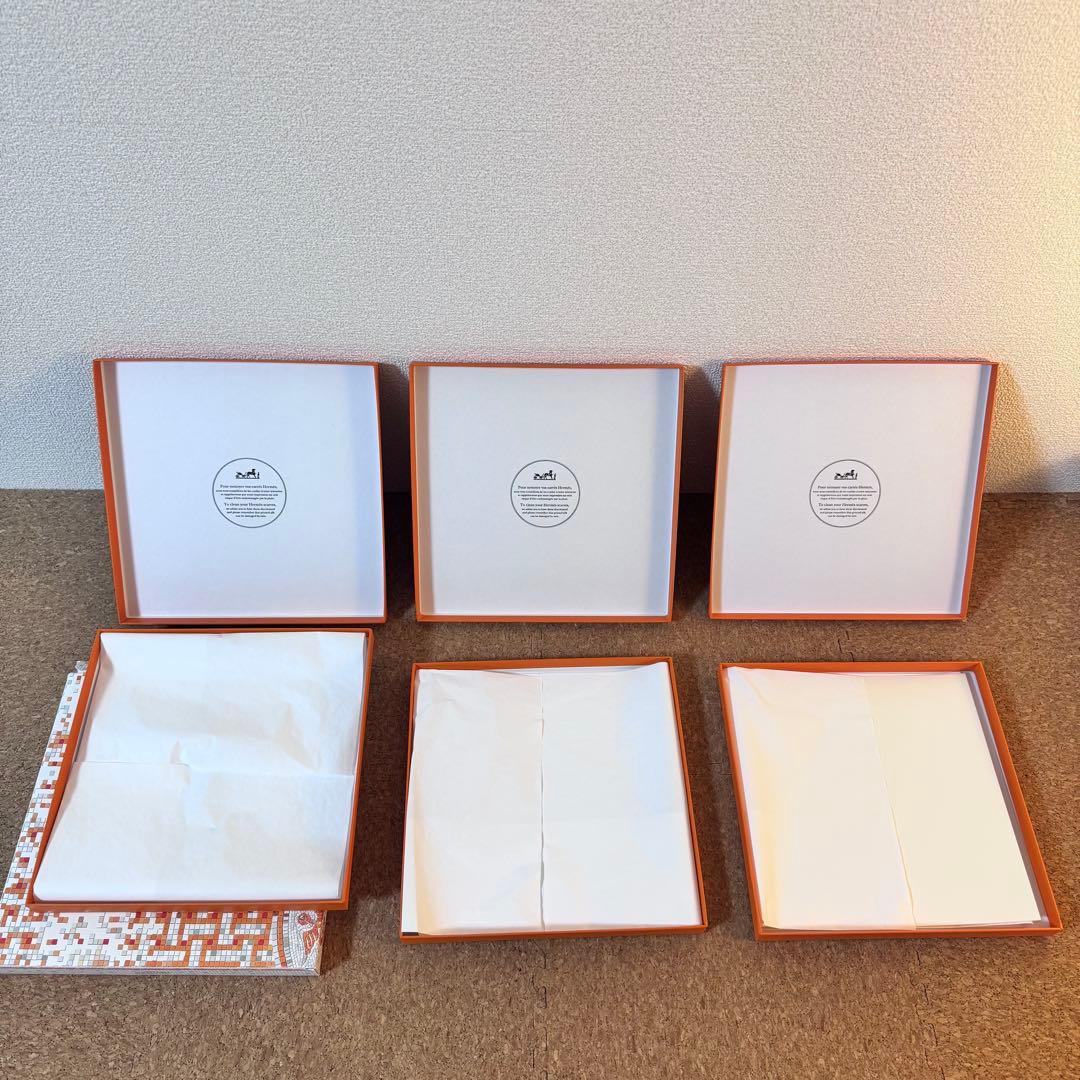 【美品】エルメス 空箱 6個 カレ90 スカーフ