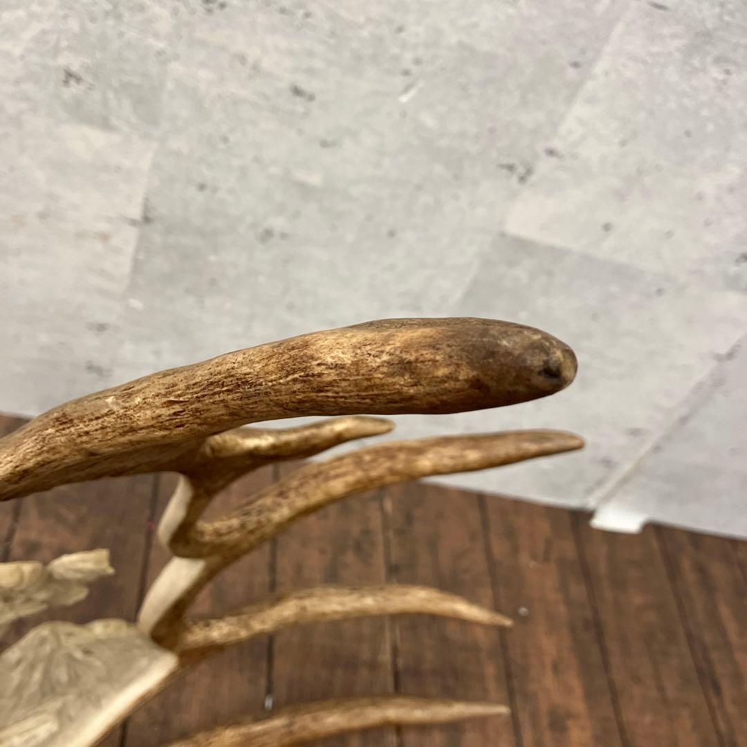 昭和レトロ ヘラジカ へら鹿 鹿の角 置物 オブジェ インテリア レトロ